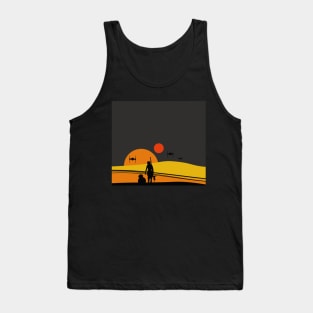 Tatooine colorful sunset Tank Top